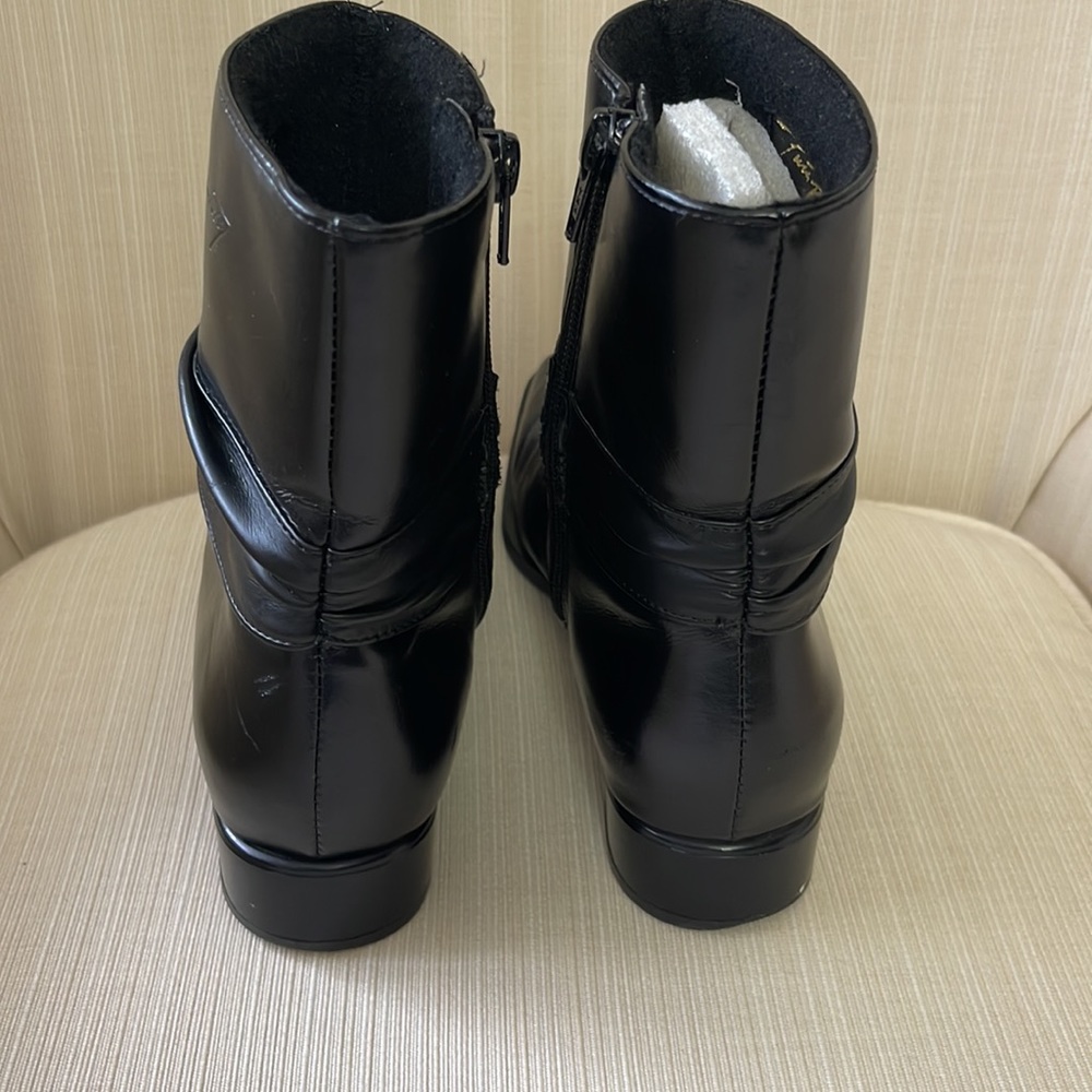 Black leather boots made in Finland - Picture 4 of 6